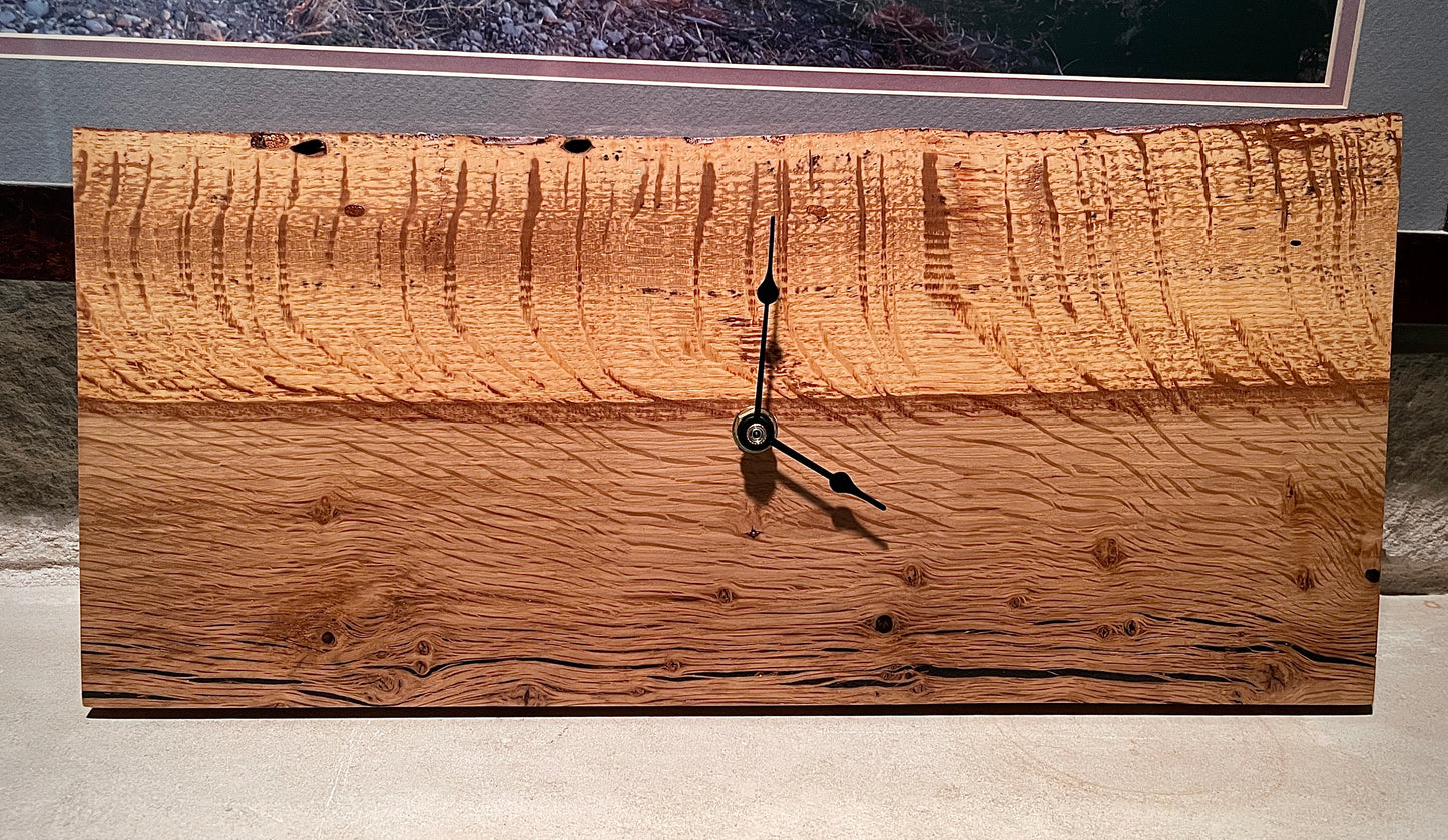 Oak wall clock