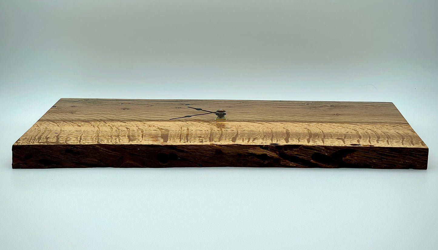 Oak wall clock