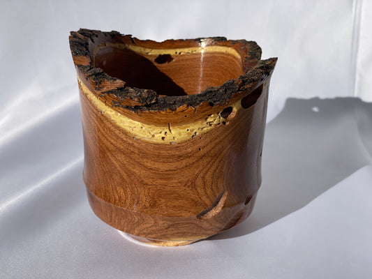 Live edge mesquite cup