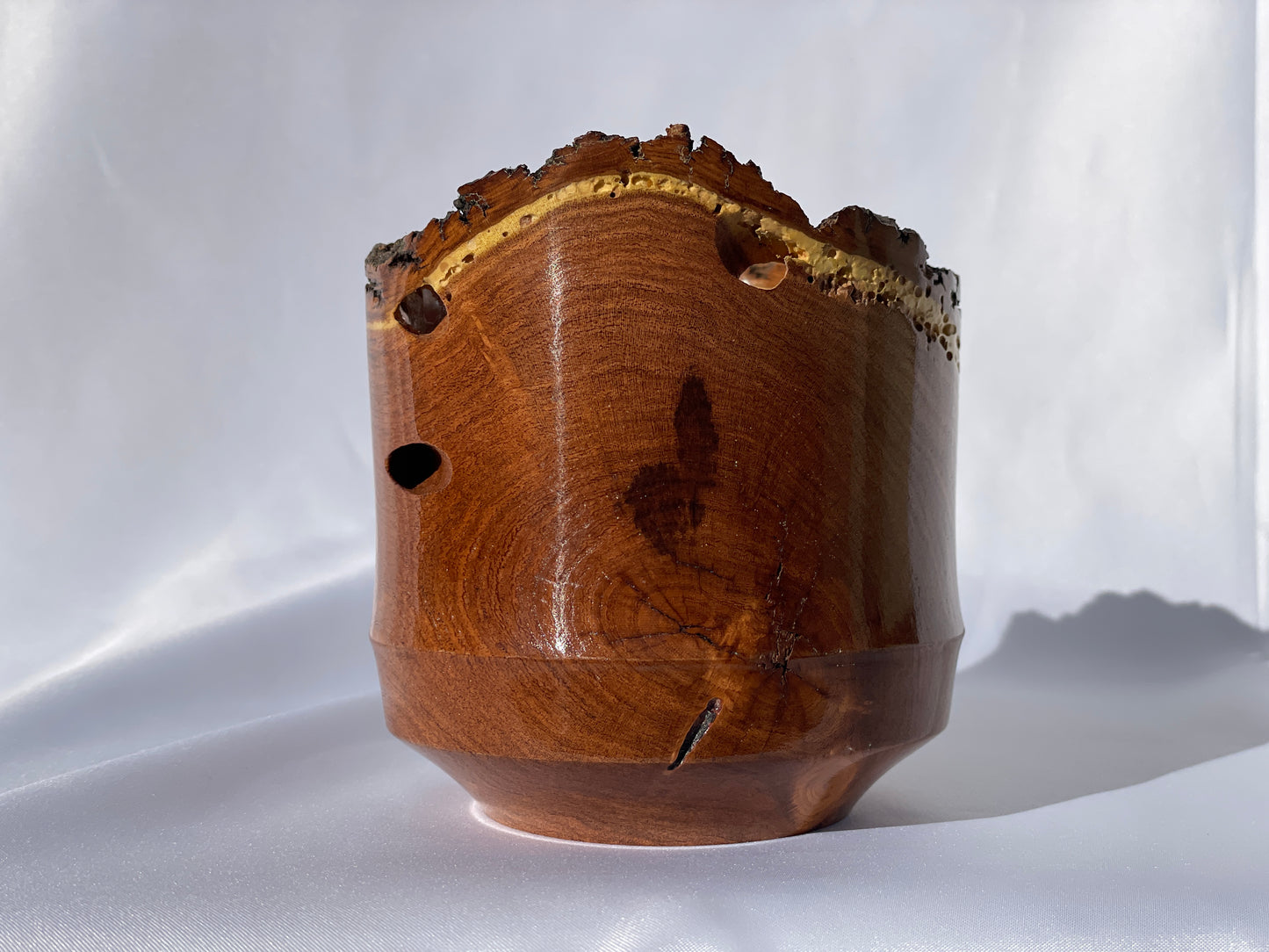 Live edge mesquite cup
