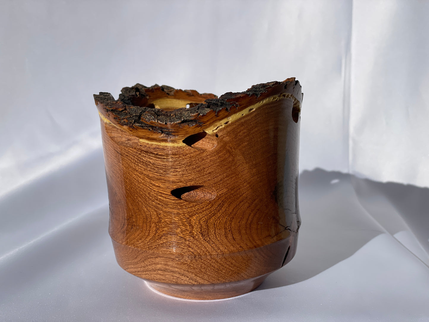 Live edge mesquite cup