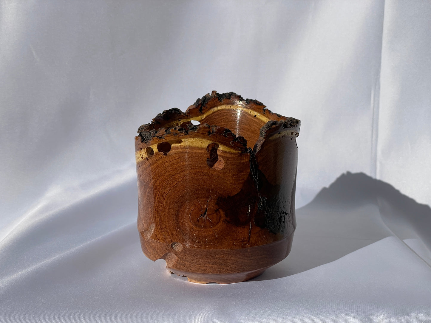 Live edge mesquite cup