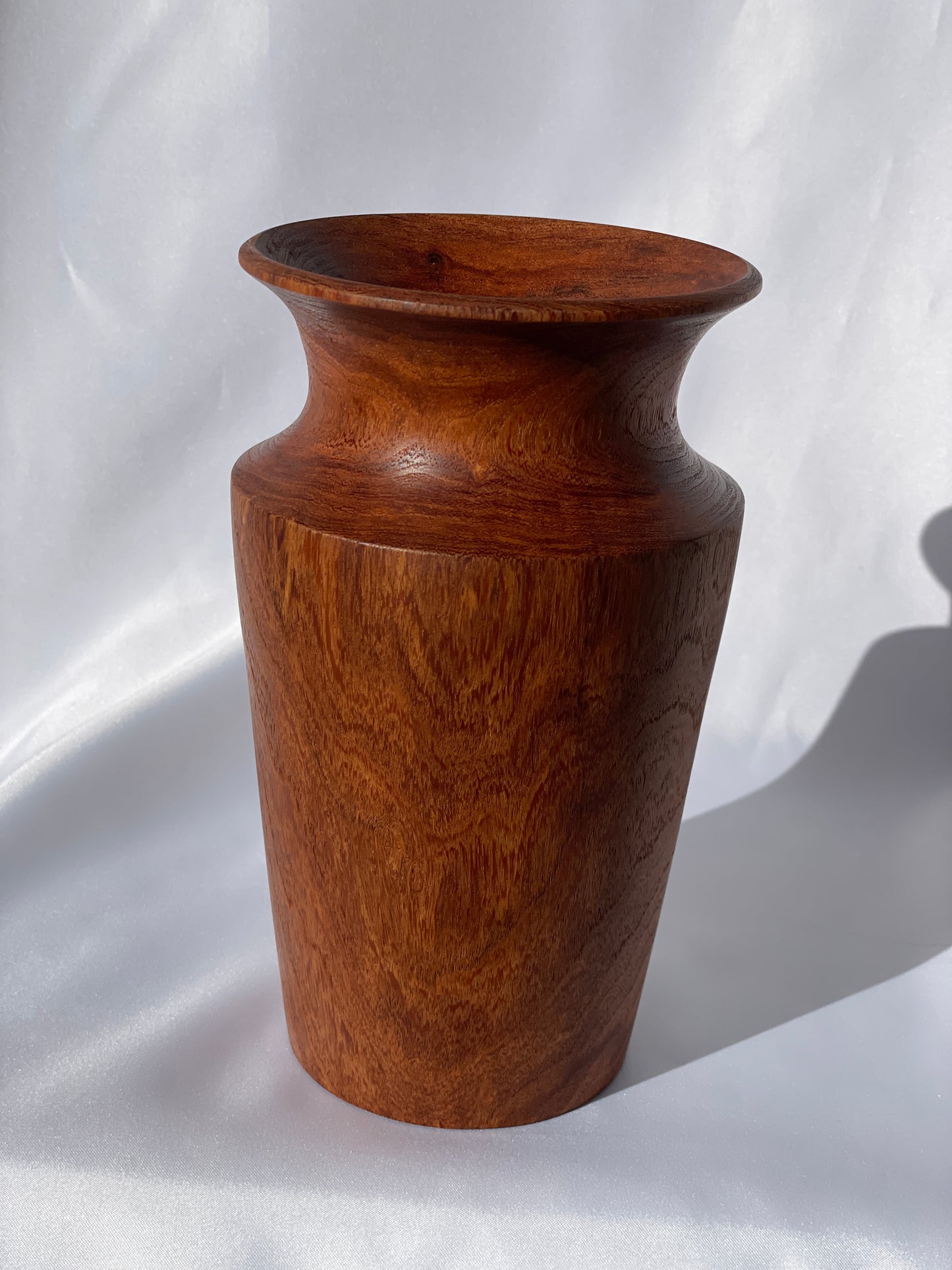 Tapered mesquite vase