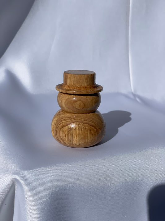 Pecan snowman
