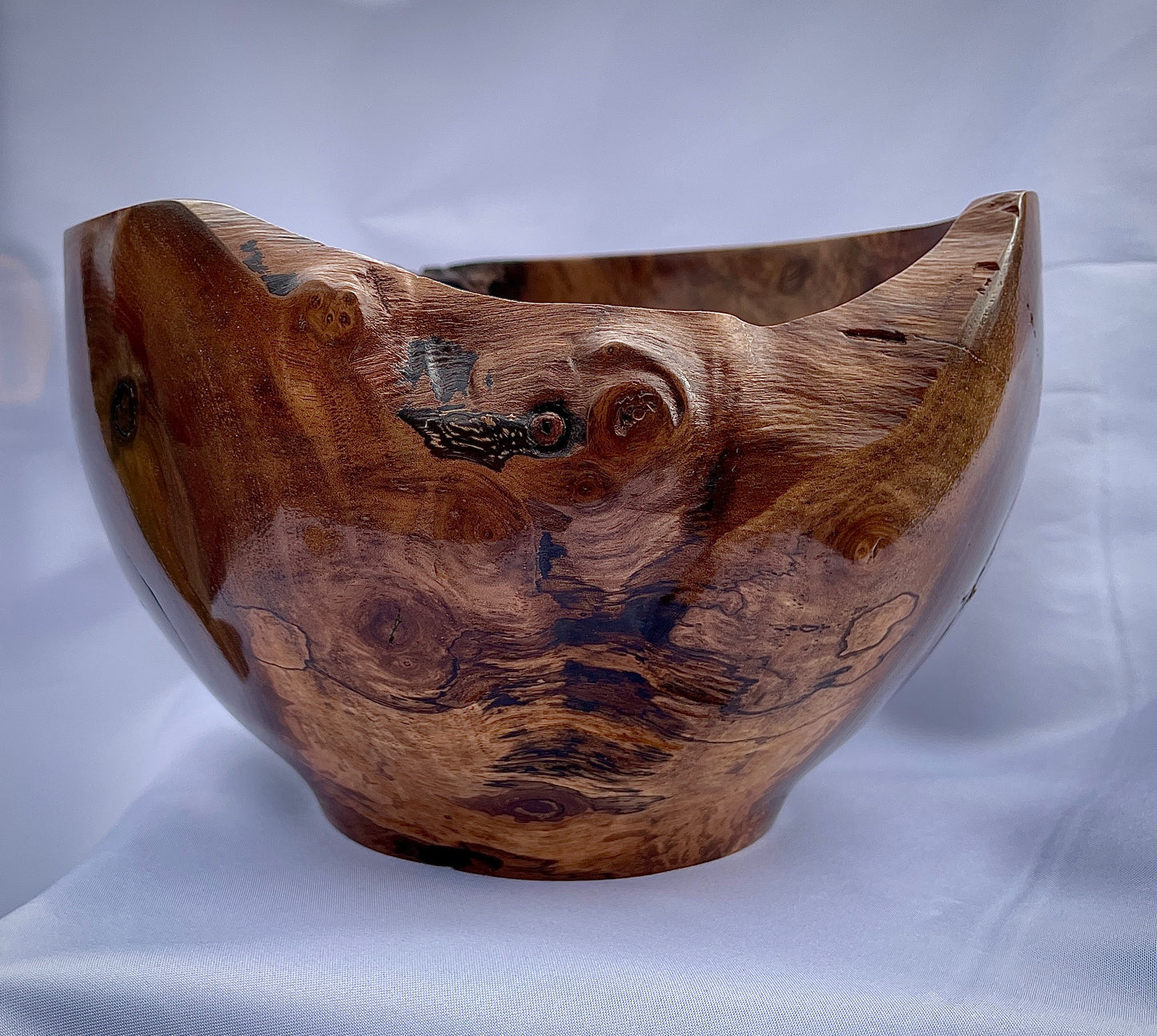 Black walnut burl bowl
