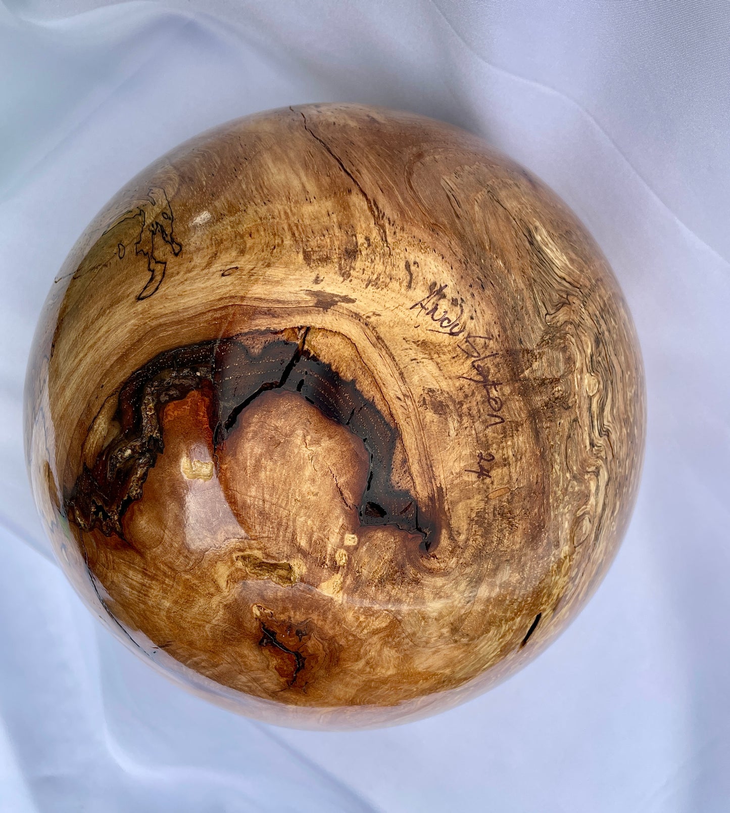 Pecan wood bowl