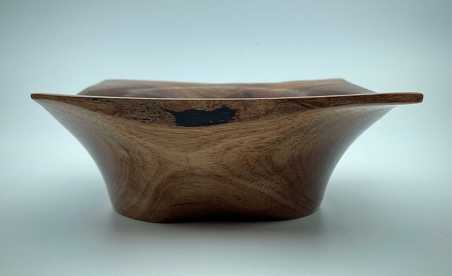 Black walnut square bowl