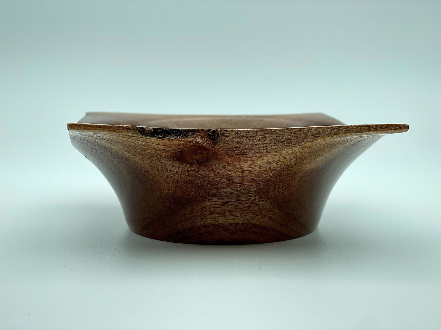 Black walnut square bowl