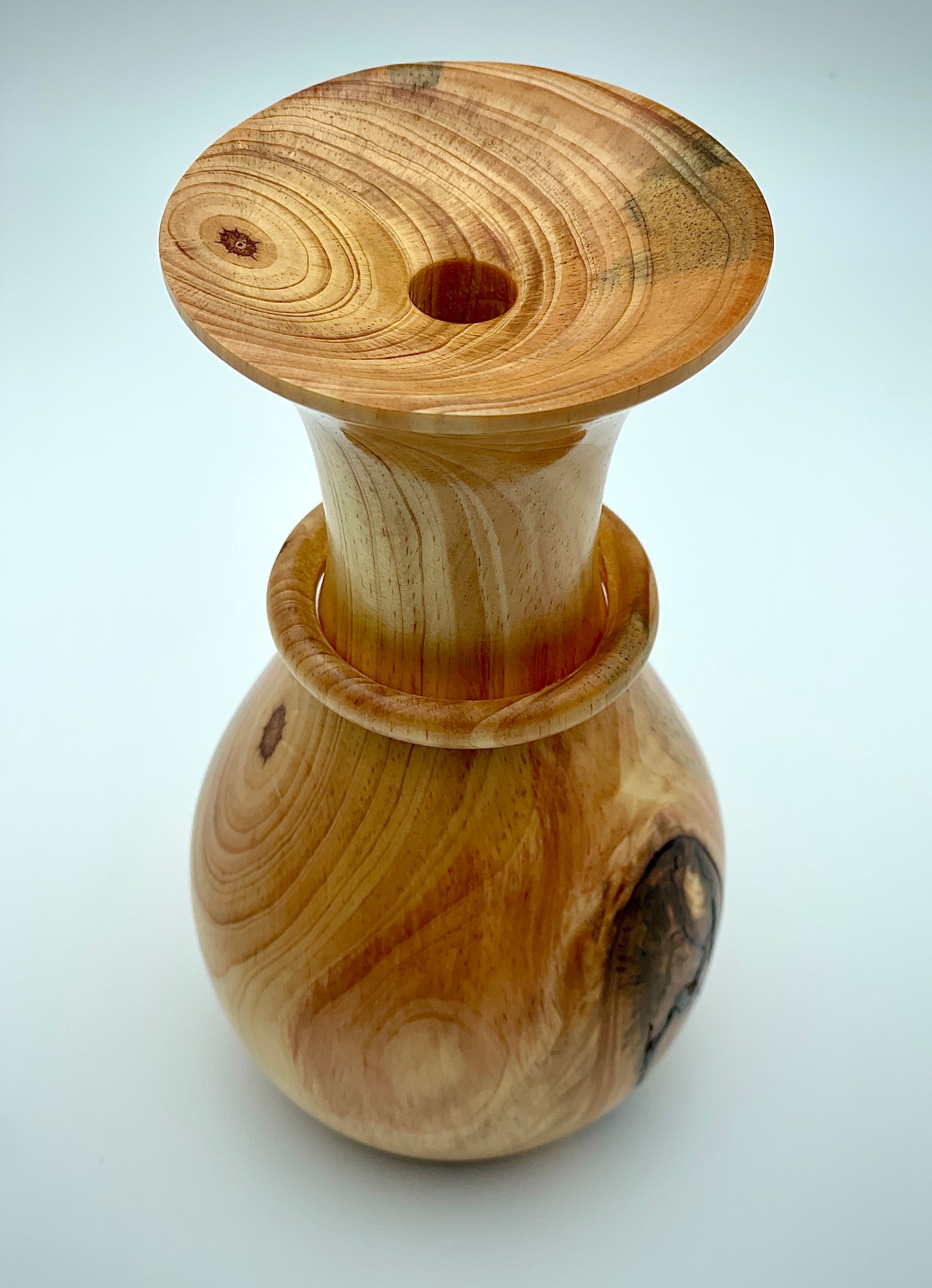 Captive ring pine vase