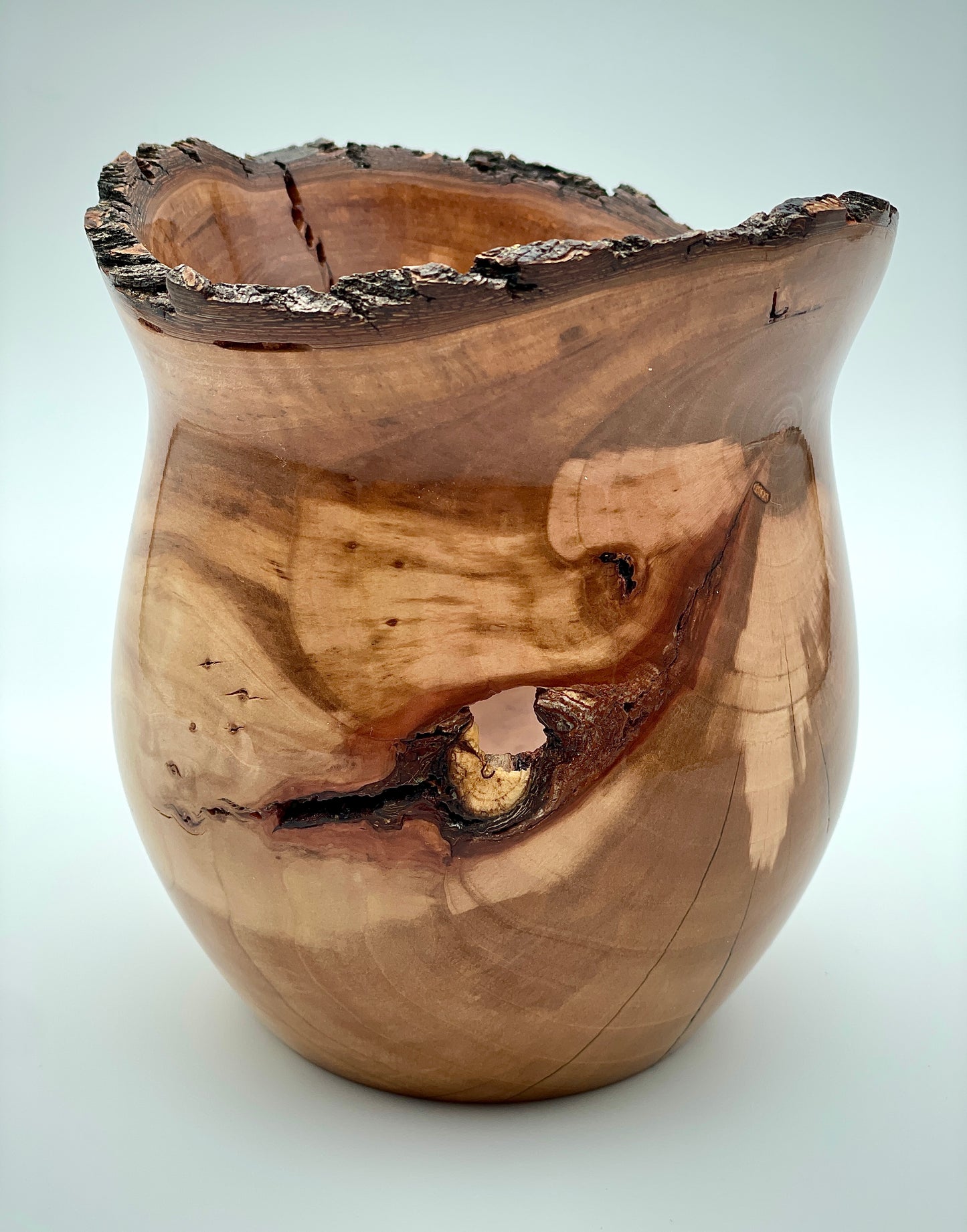 Bradford pear live edge vessel