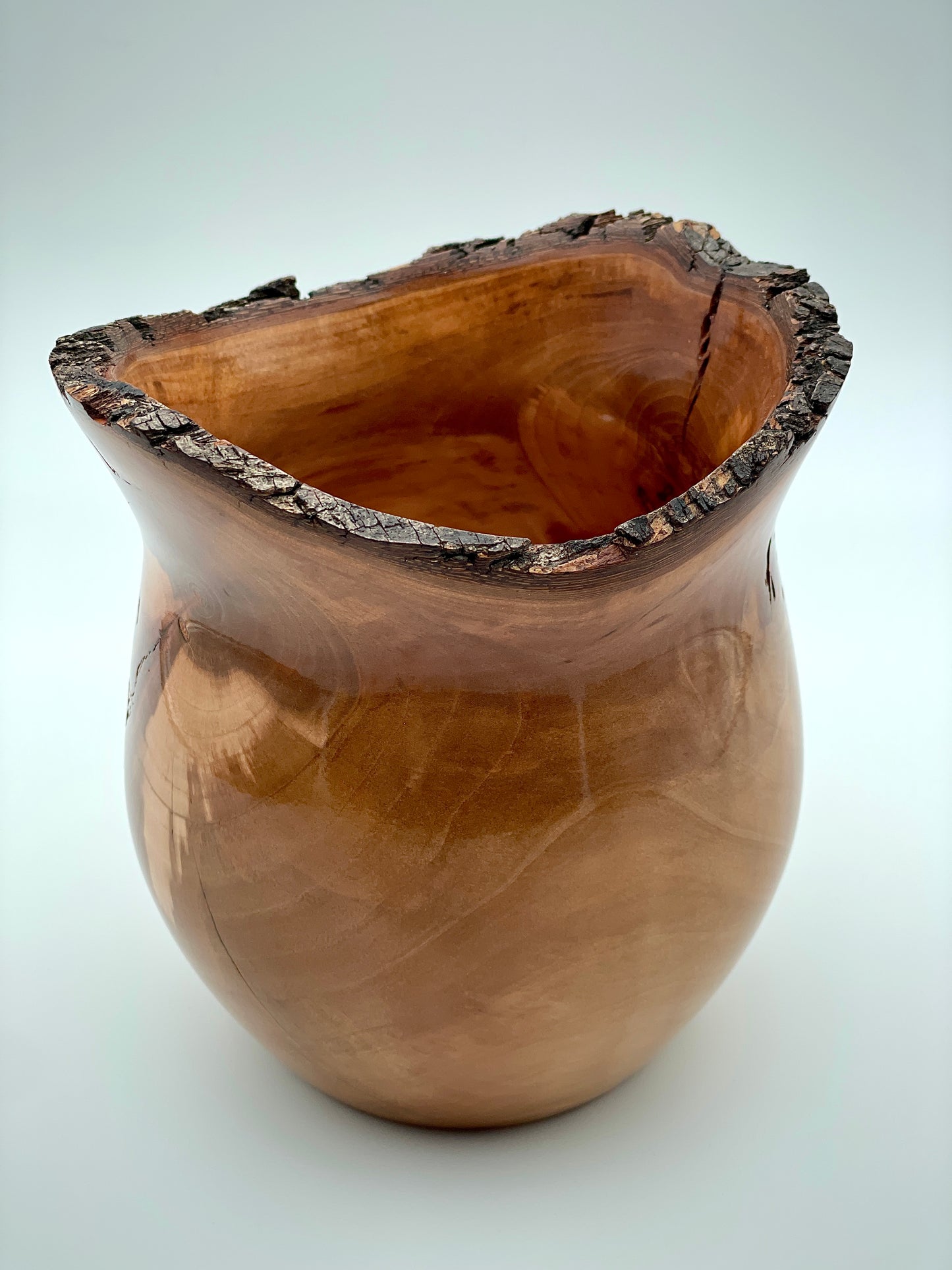 Bradford pear live edge vessel