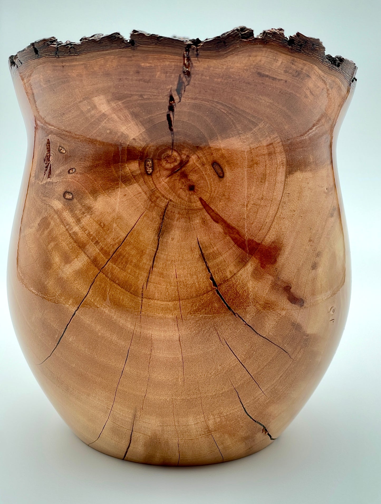 Bradford pear live edge vessel