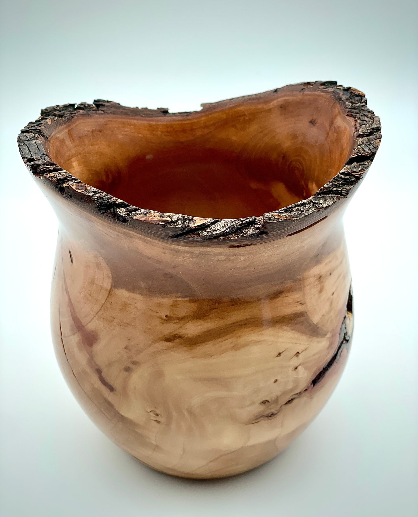 Bradford pear live edge vessel