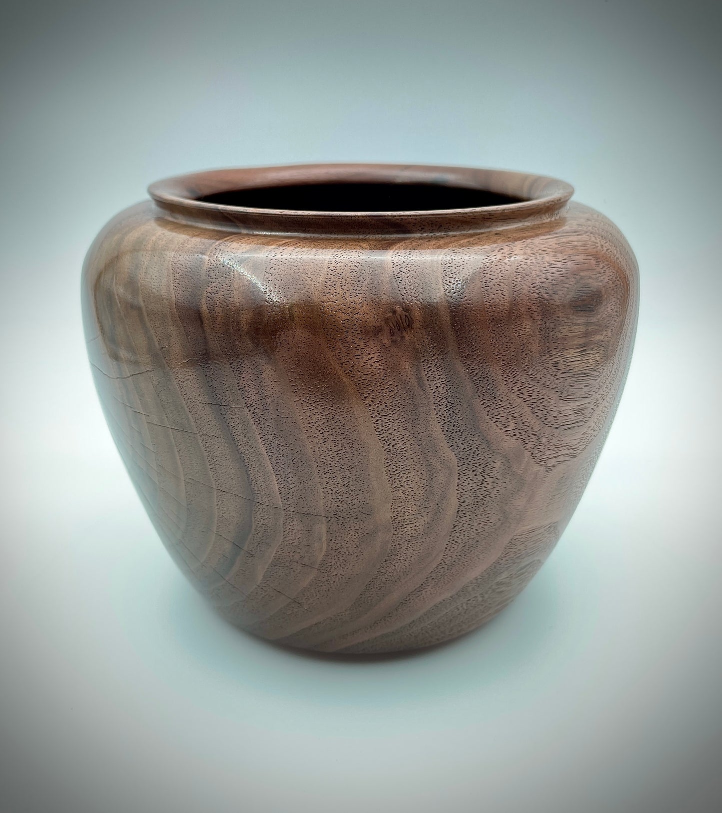 Walnut vase