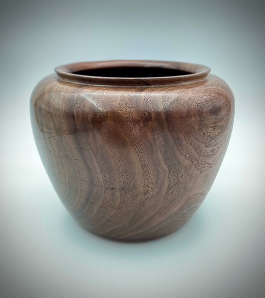 Walnut vase