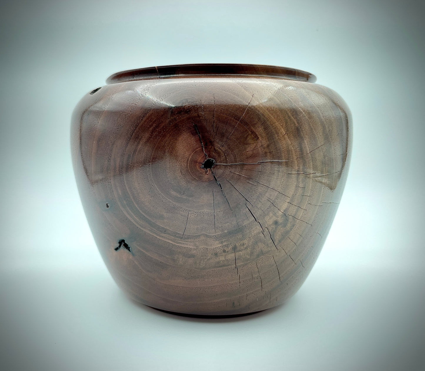 Walnut vase