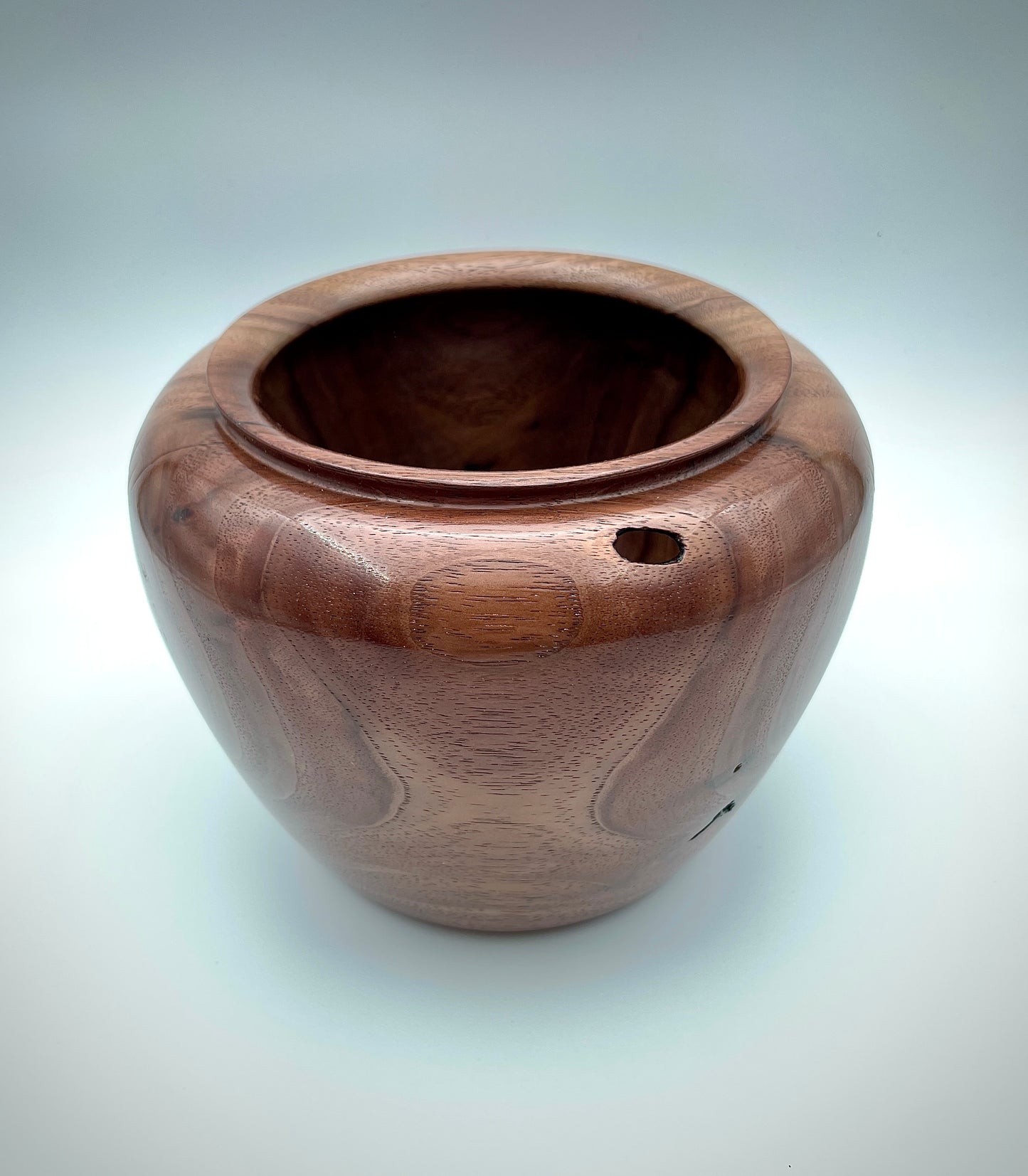 Walnut vase
