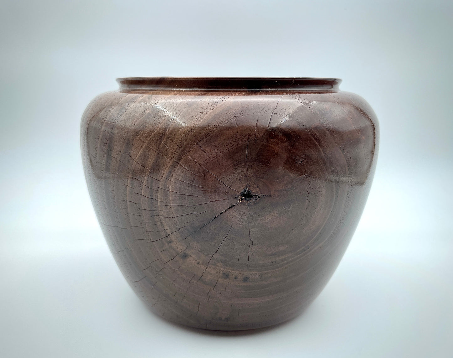 Walnut vase