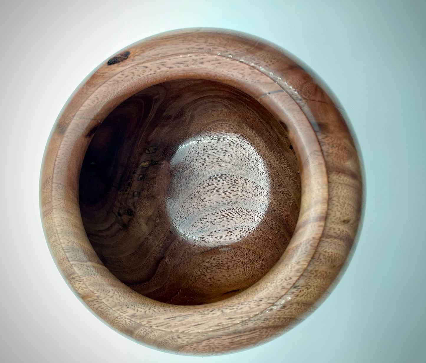Walnut vase