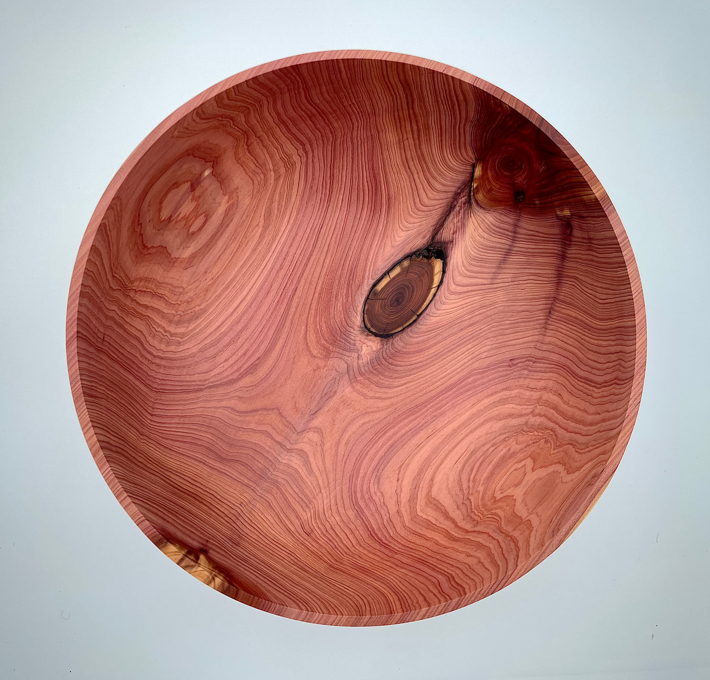 Western red cedar bowl