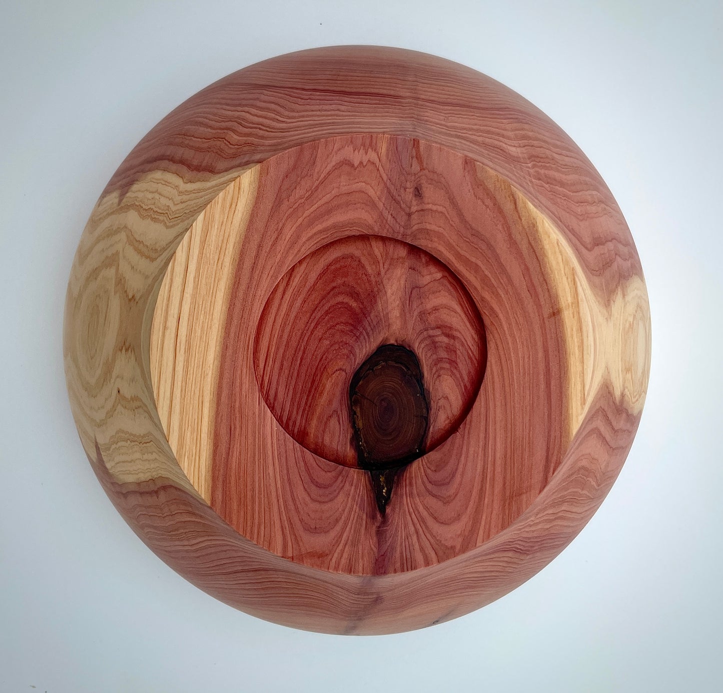 Western red cedar bowl