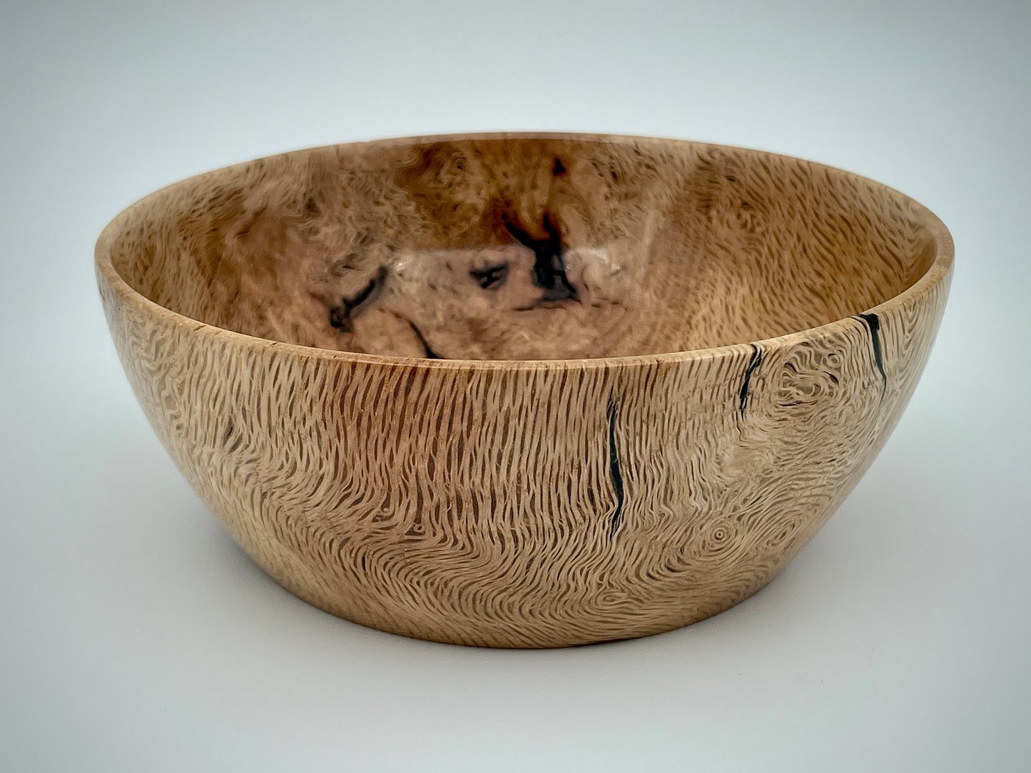 Burled oak bowl