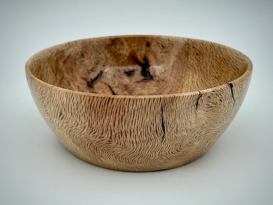 Burled oak bowl