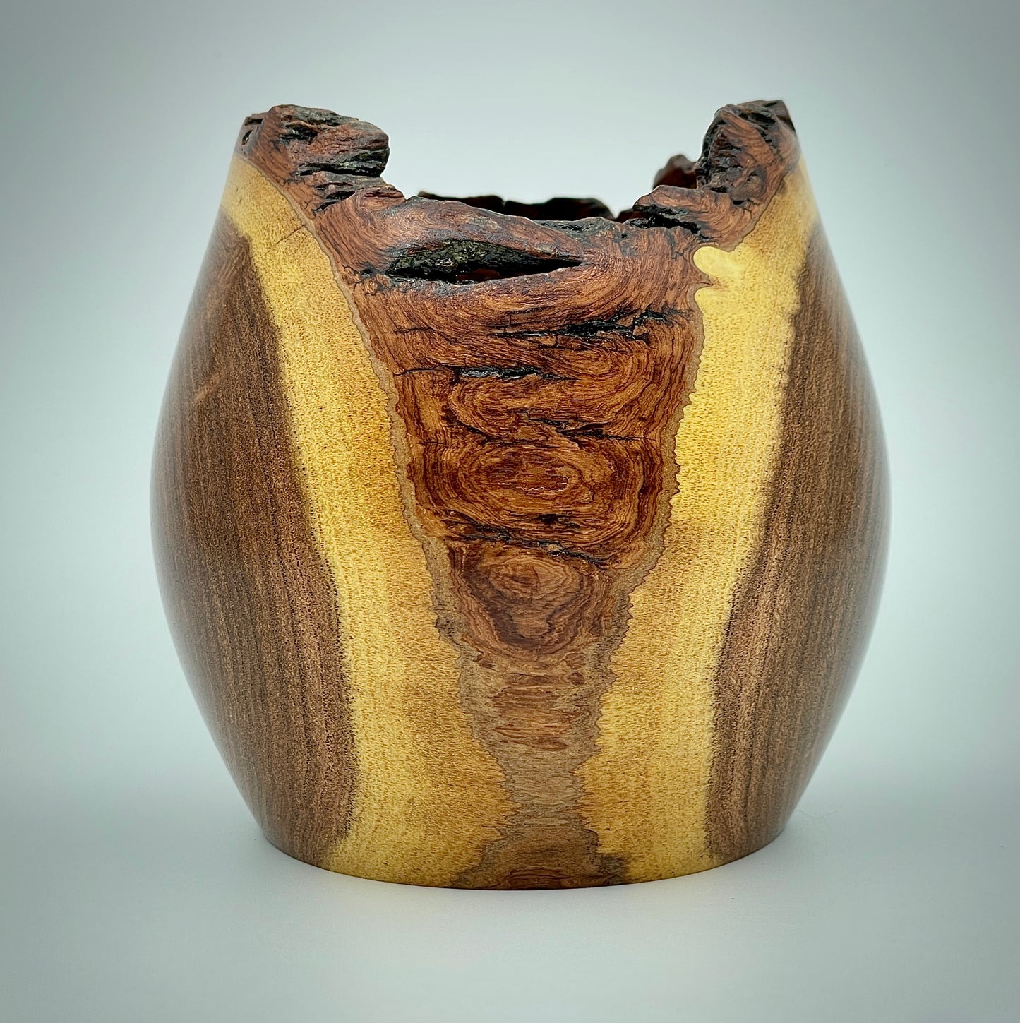 Mesquite live edge vessel