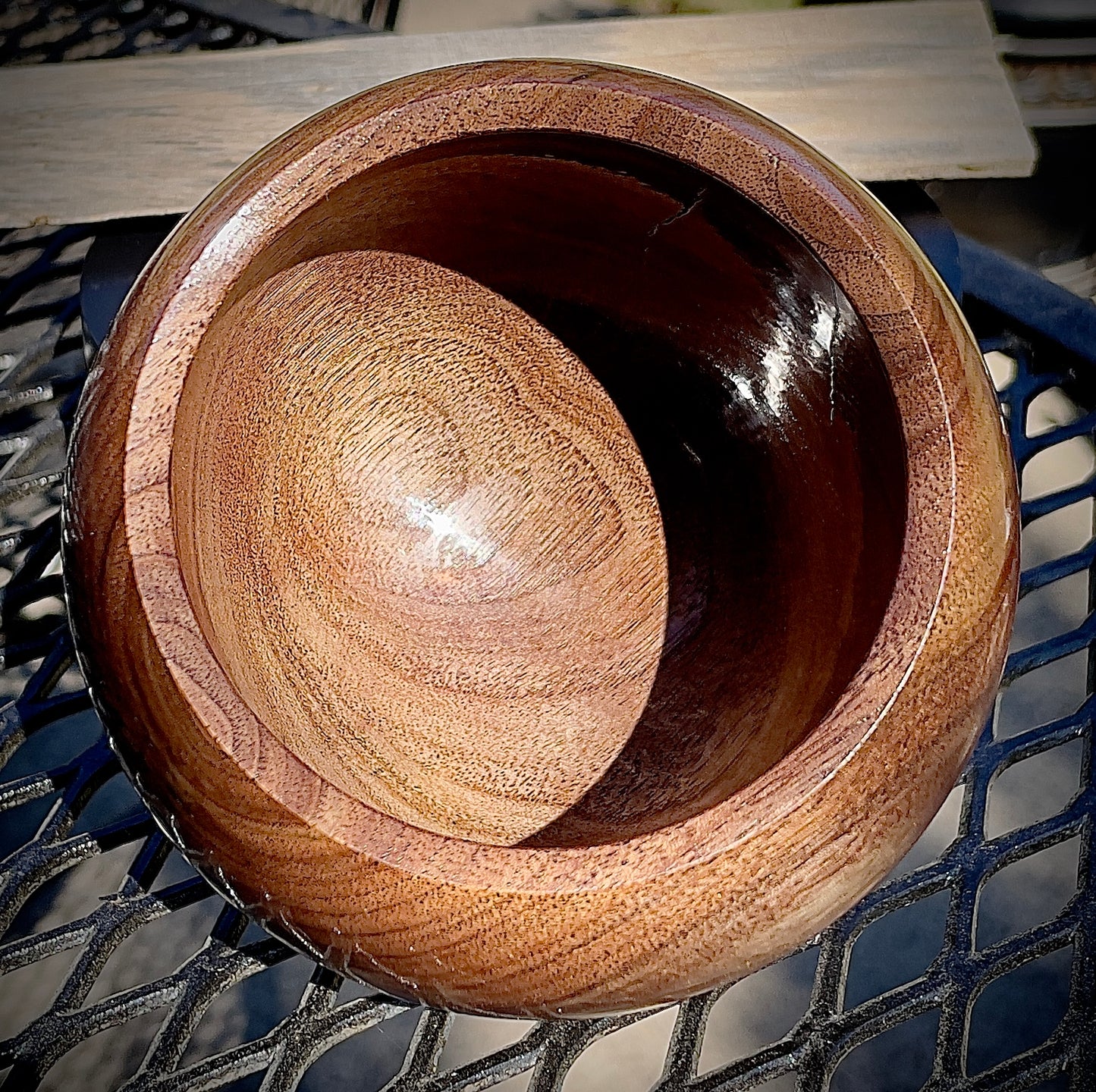 Black walnut bowl