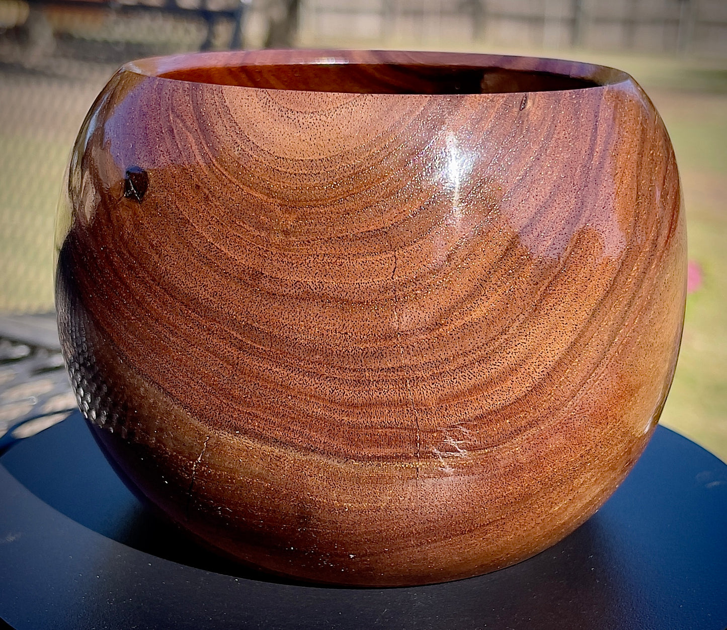 Black walnut bowl