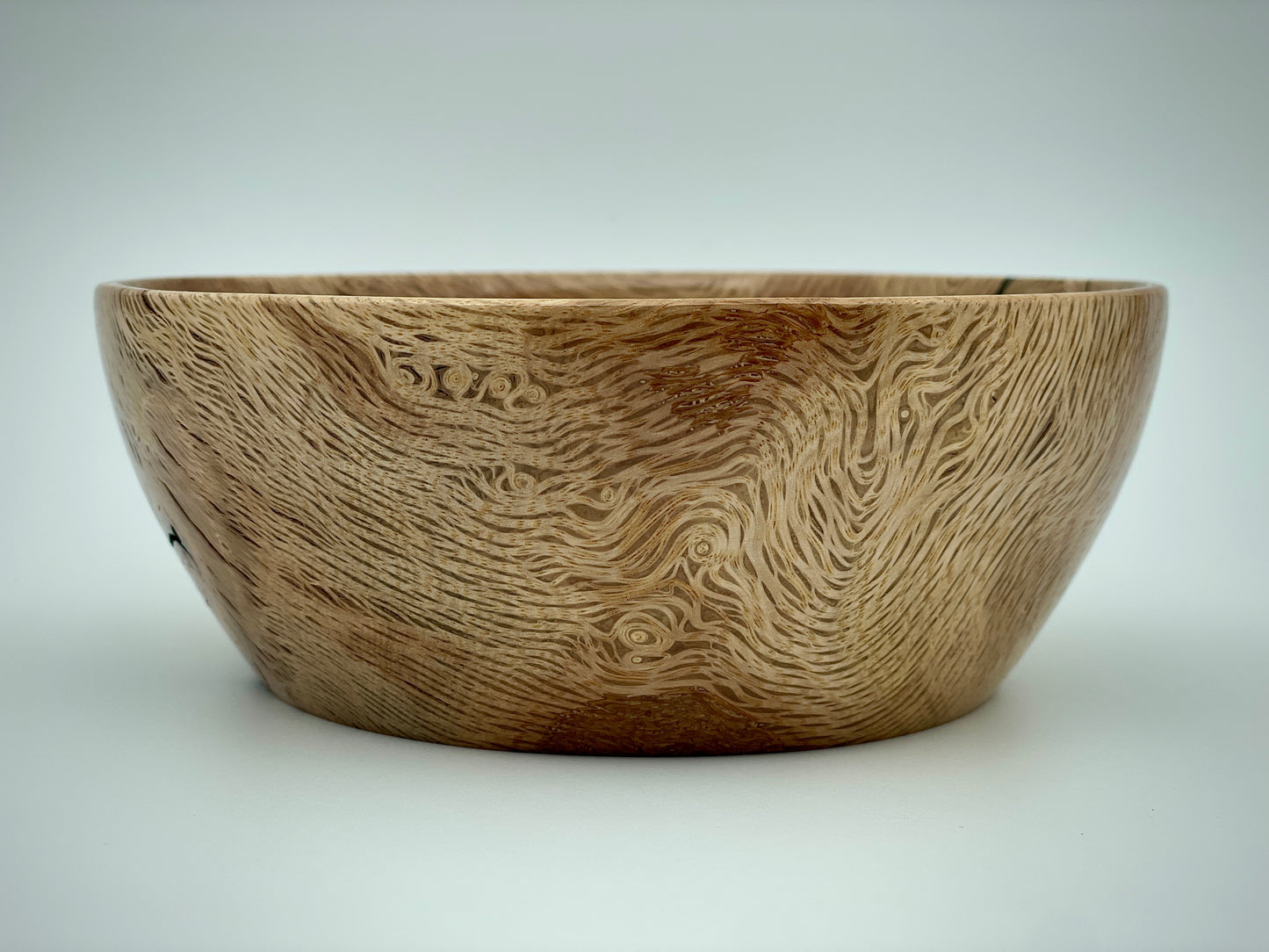 Burled oak bowl