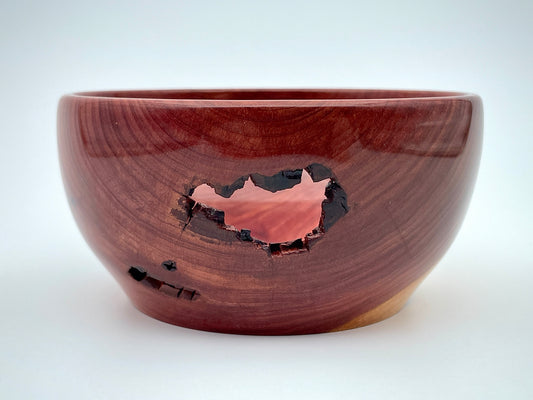 Western redwood bowl