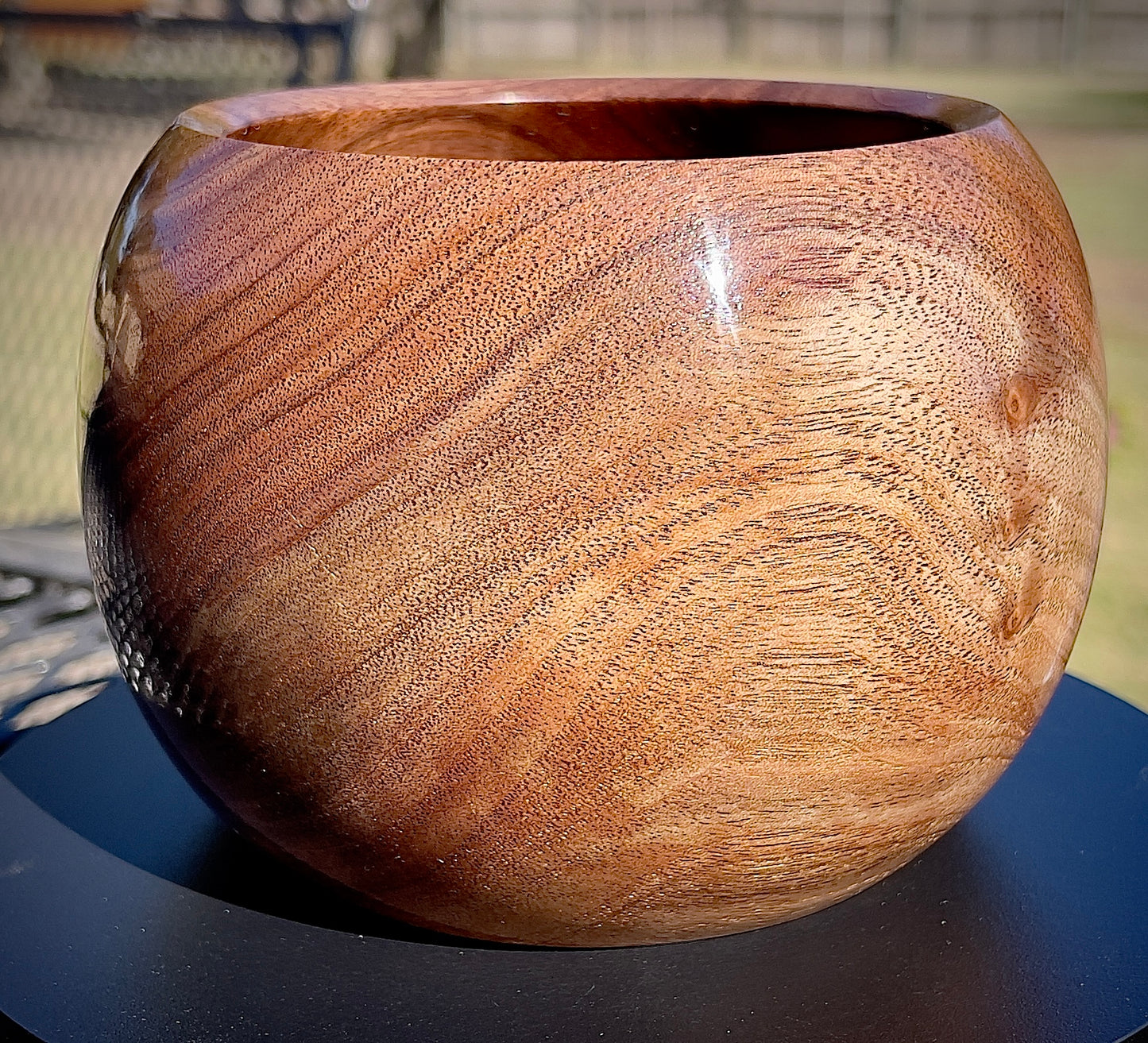 Black walnut bowl