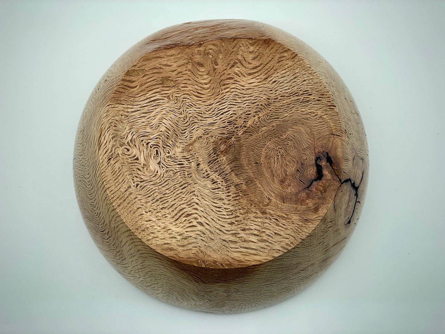 Burled oak bowl