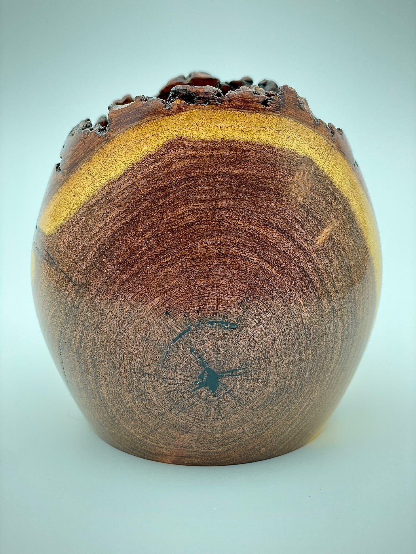 Mesquite live edge vessel