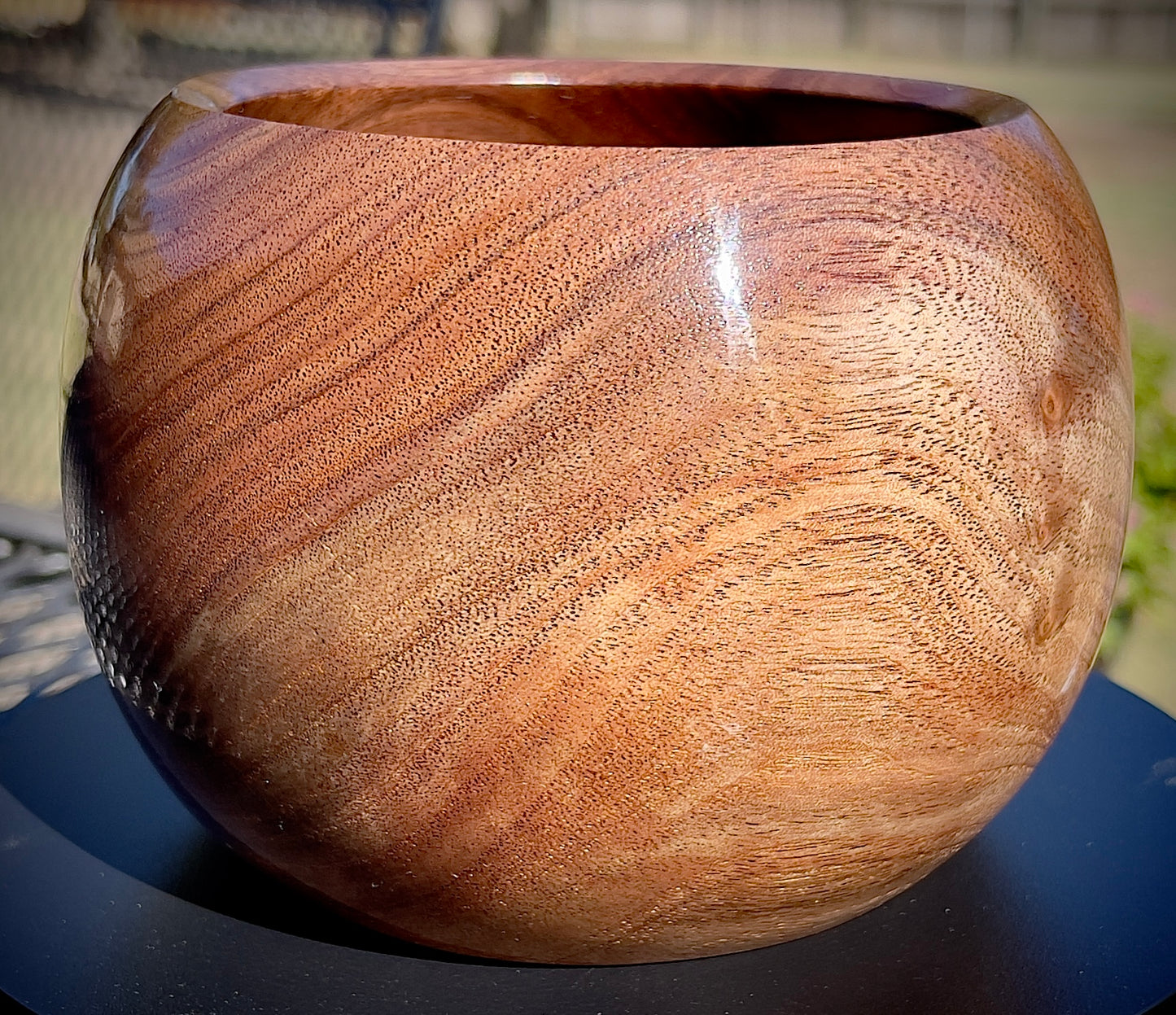 Black walnut bowl