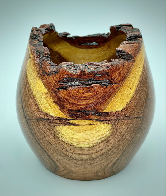 Mesquite live edge vessel