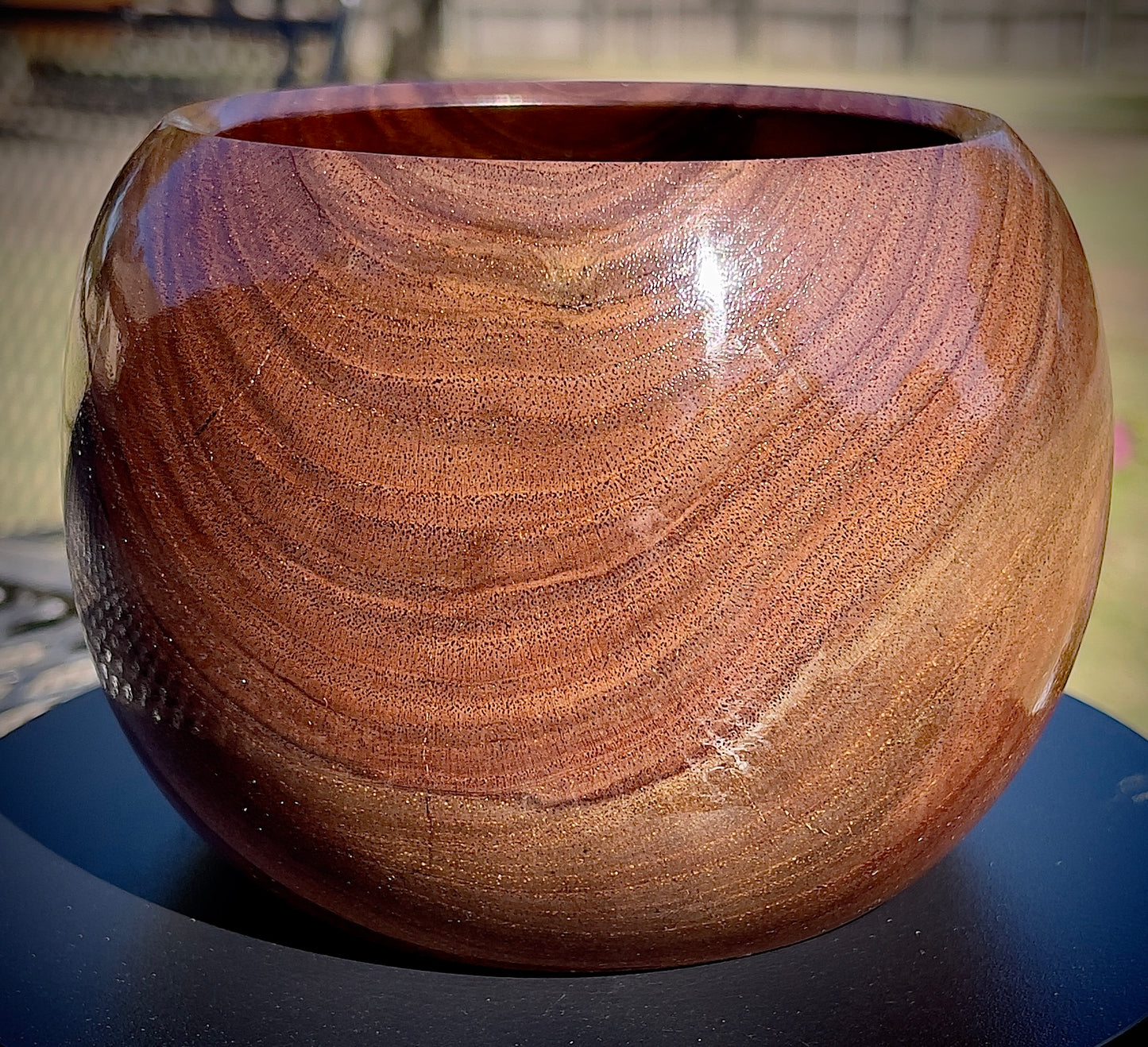 Black walnut bowl