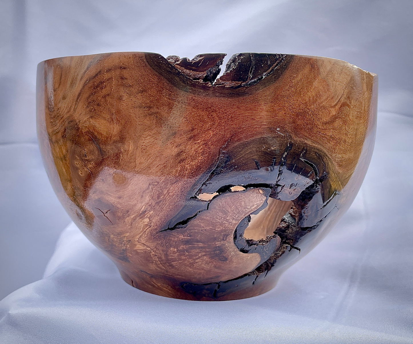 Black walnut burl bowl
