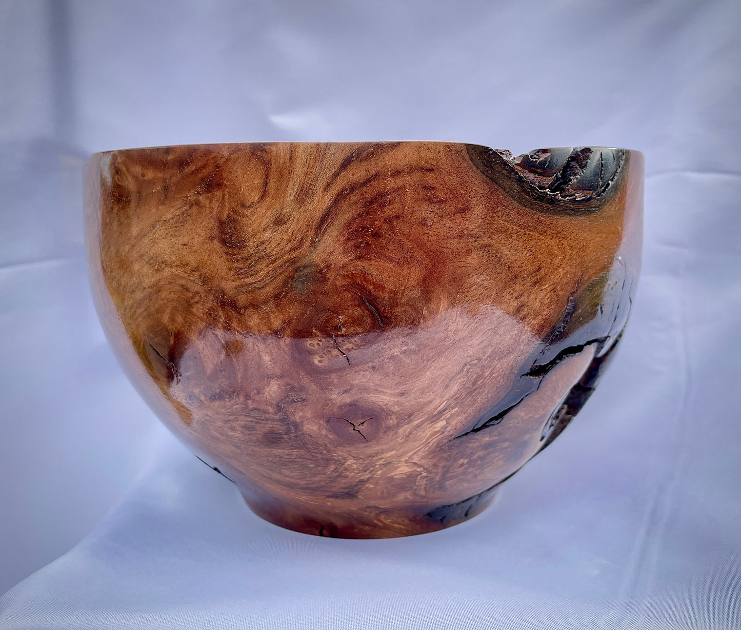 Black walnut burl bowl