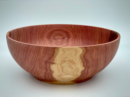 Western red cedar bowl