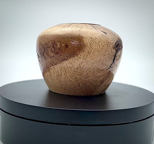Oak burl tea light