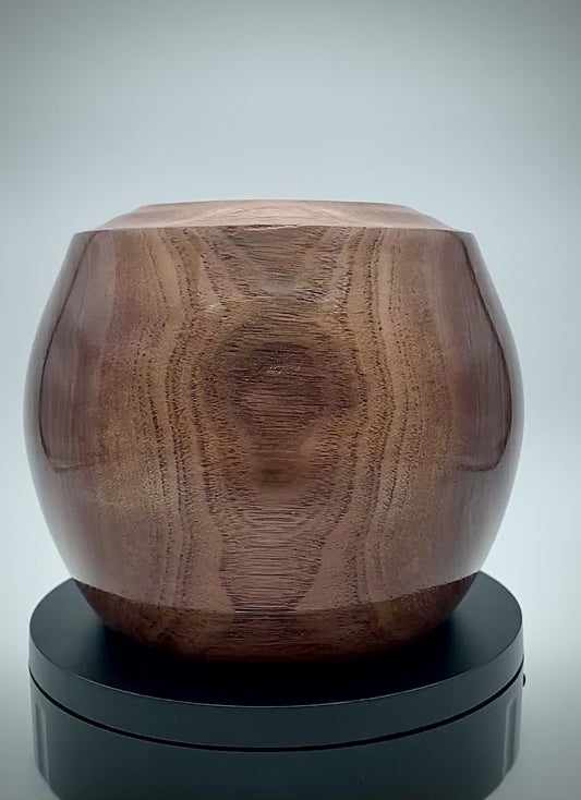 Black walnut vase