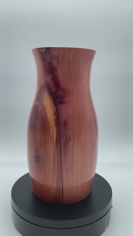Red cedar vase